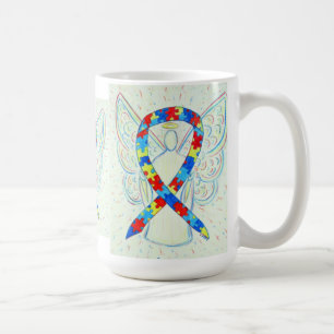 Ribbon Angel Art Mugg