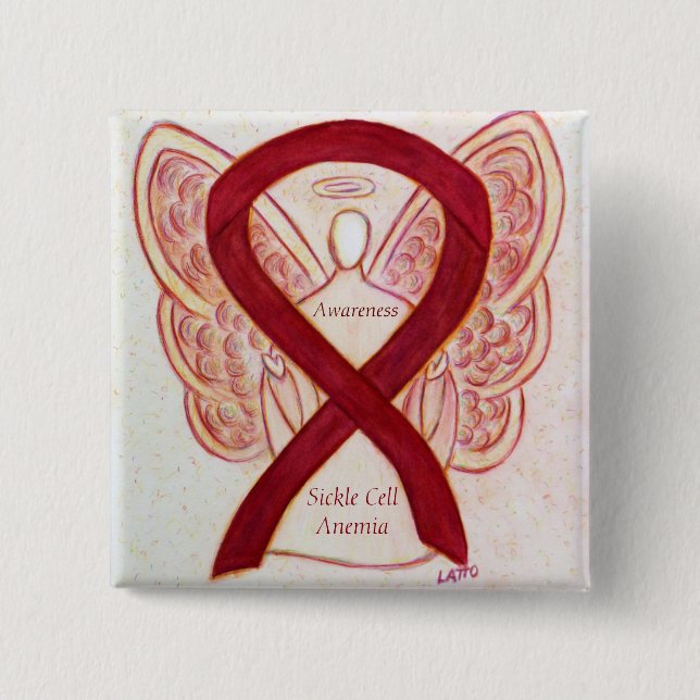 Ribbon Angel Art Stift Knapp (Framsida)