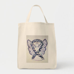 Ribbon Angel Art Tote bags Rand Tygkasse