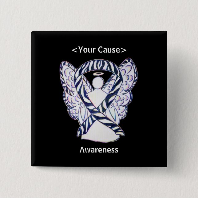 Ribbon Angel Button Stift Knapp (Framsida)