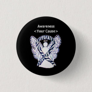 Ribbon Angel Pin Buttons från Zebra Rand Knapp