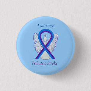 Ribbon Angel Pin Pin för pediatriskt stroke Knapp