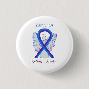 Ribbon Angel Pin Pin för pediatriskt stroke Knapp