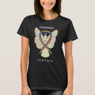 Ribbon Angel Shirt - radarmedvetande om HBT-QIA Re T