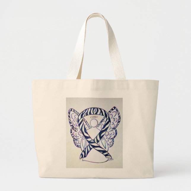 Ribbon Anpassningsbar Art Tote Bag Jumbo Tygkasse (Framsidan)