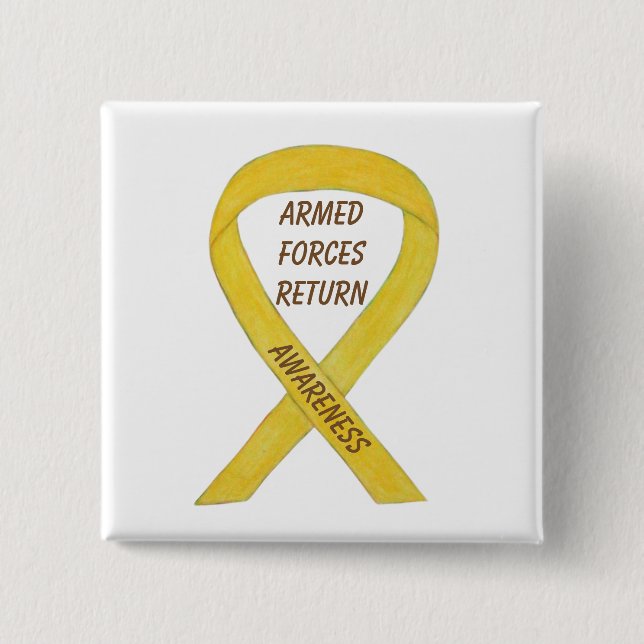 Ribbon Anpassningsbar Pin (band för väpnade styrko Knapp (Framsida)