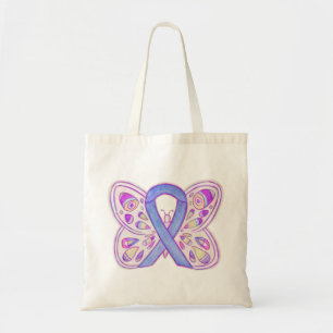 Ribbon Anpassningsbar Tote Bag för Lavender Lila A Tygkasse