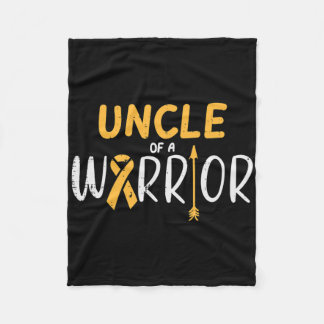 Ribbon Awarene (ung. "Warrior Child Cancer") Fleecefilt