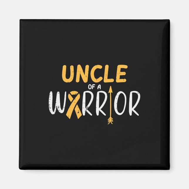 Ribbon Awarene (ung. "Warrior Child Cancer") Magnet (Framsidan)