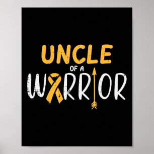 Ribbon Awarene (ung. "Warrior Child Cancer") Poster