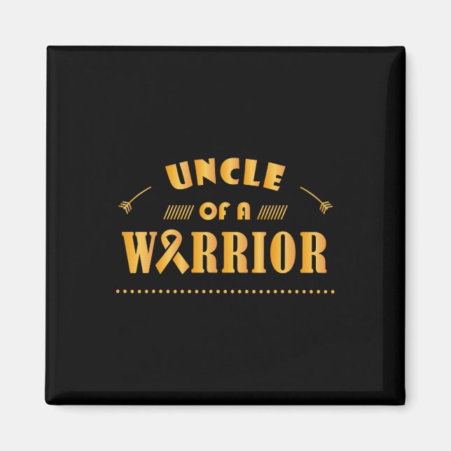Ribbon Awarene (ung. "Warrior Childature Cancer") Magnet (Framsidan)