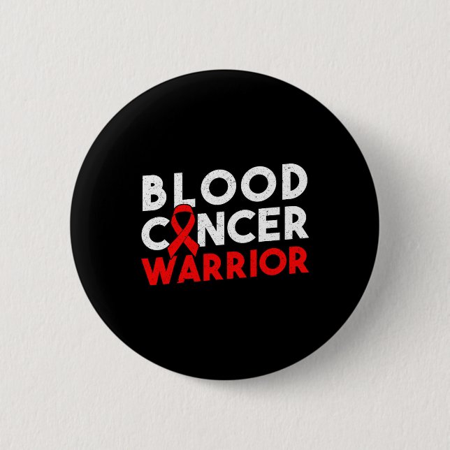 Ribbon Blood Cancer Warrior Knapp (Framsida)