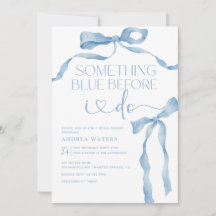 Ribbon Bow | Blå och vit Möhippa