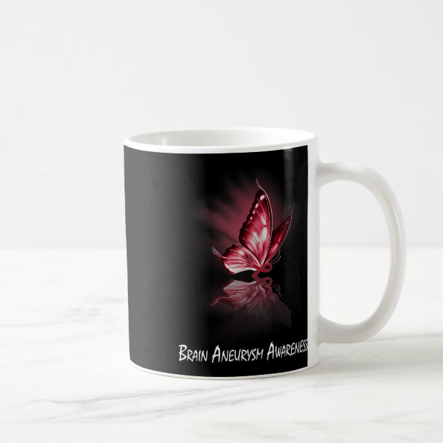 Ribbon Brain Aneurysm Awareness Kaffemugg (Höger)