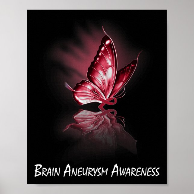 Ribbon Brain Aneurysm Awareness Poster (Framsidan)