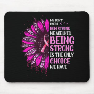 Ribbon Breast Cancer A: Stark Rosa av solros Musmatta