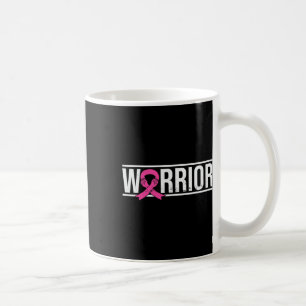 Ribbon Breast Cancer Awareness Warrior Fighter Sur Kaffemugg