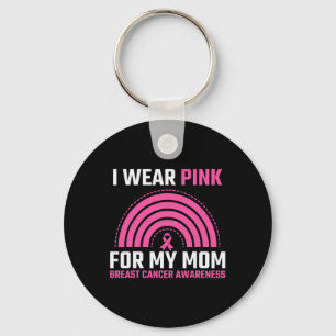 Ribbon Bröstcancer Medvetenhet Jag Har På Rosa För Nyckelring