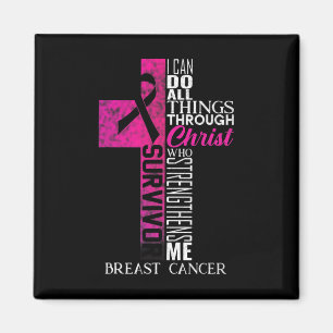 Ribbon Bröstcancer överlevande Christian Kor Magnet