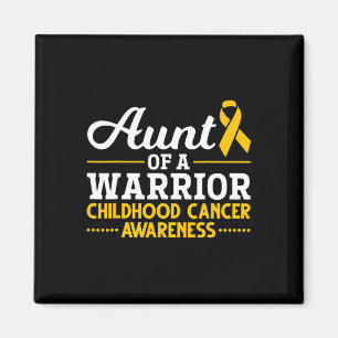 Ribbon Cancer Fighter Moster Childature Cancer Awa Magnet