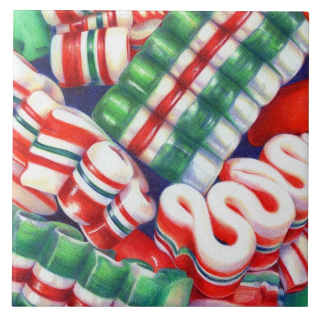RIBBON CANDY 6x6 Keramiska plattor Kakelplatta (Framsidan)
