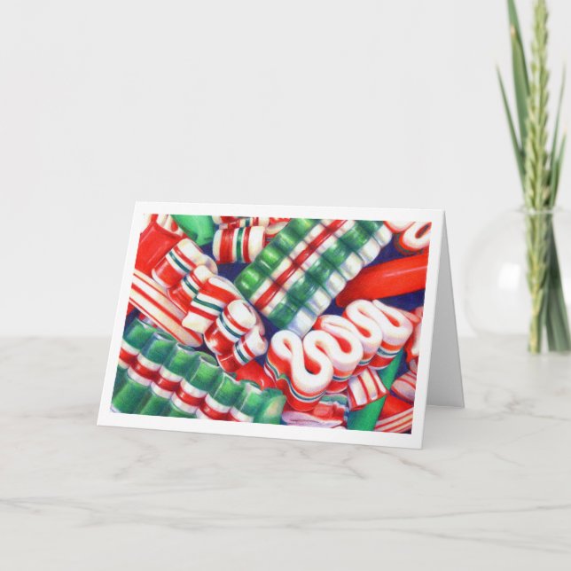 RIBBON CANDY Greeting Card Helgkort (Framsida)