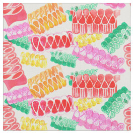 Ribbon Candy Helgdag Sweets Watercolor Tyg