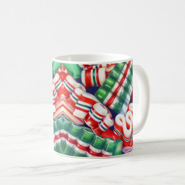 RIBBON CANDY White Mugg (Framsida höger)