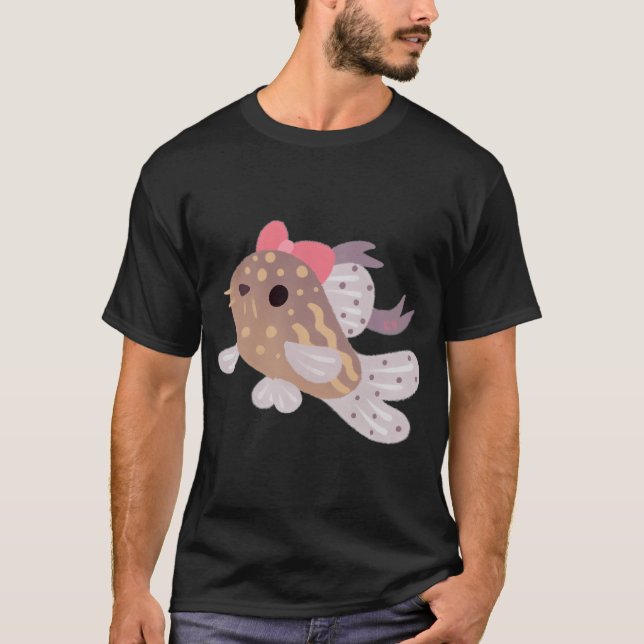Ribbon Corydoras - svart T Shirt (Framsida)