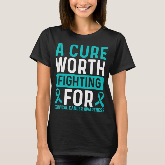 Ribbon Cure Survivor T Shirt (Framsida)