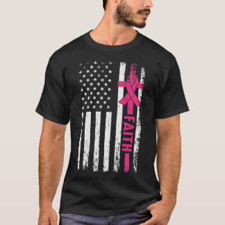 Ribbon Faith Breast Cancer Awareness T Shirt