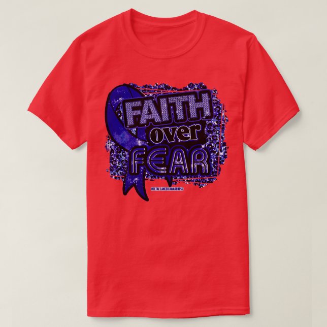 Ribbon Faith over Fear Leopard Gi T Shirt (Design framsida)