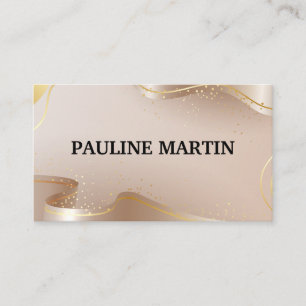 Ribbon finare Guld lyx Visitkort