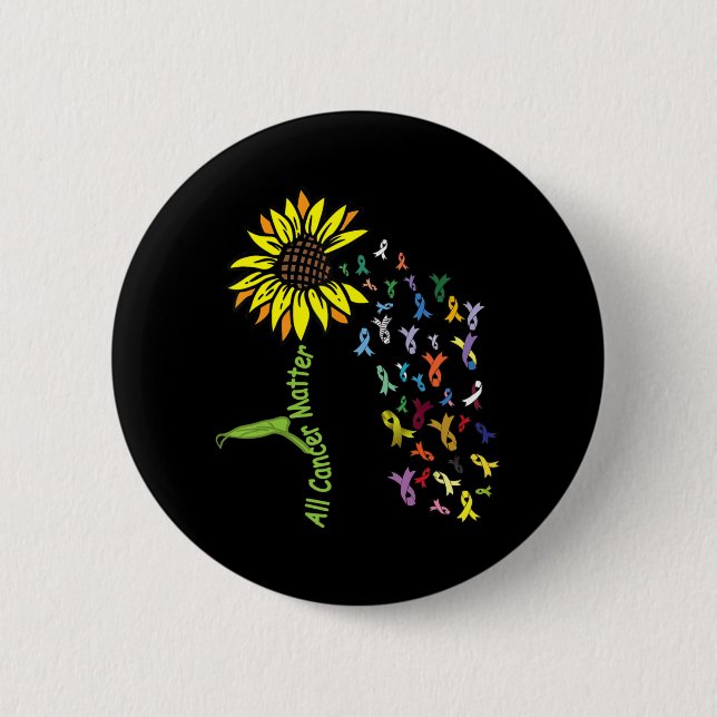 Ribbon för alla cancersjukdomar betyder att det är knapp (Framsida)