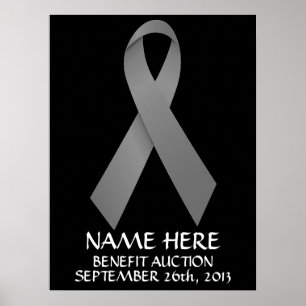 Ribbon för Brain Cancer Benefit Auction Poster