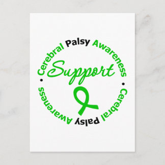 Ribbon för Cerebral Palsy Support Ribbon Vykort