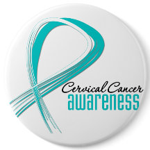 Ribbon för cervical Cancer Awareness Grunge