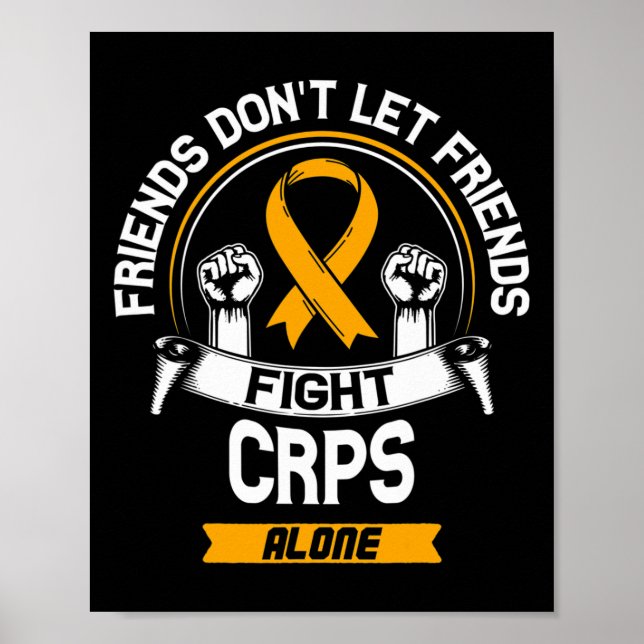 Ribbon för Crps Survivor Algodystrophy Awareness R Poster (Framsidan)