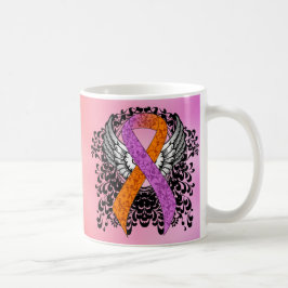 Ribbon för kännedom om Orchid och Orange med Vinga Kaffemugg