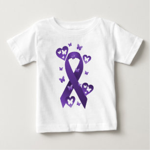 Ribbon för Lila-medvetenhet T-shirt