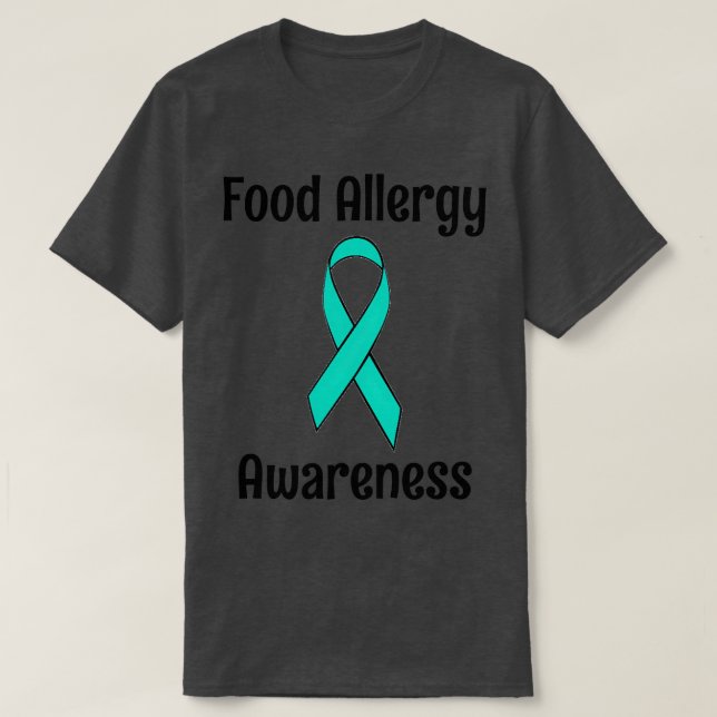 Ribbon för livsmedelsallergi t shirt (Design framsida)