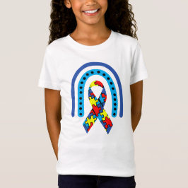 Ribbon för medvetenhet om autism t shirt