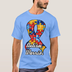 Ribbon för medvetenhet om autism t shirt