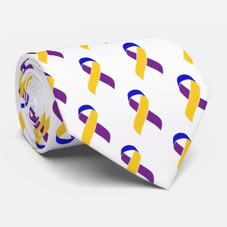 Ribbon för medvetenhet om blåscancer slips