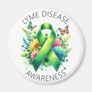 Ribbon för medvetenhet om Lyme-sjukdom Magnet