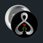 Ribbon för medvetenhet om Parkinson Knapp<br><div class="desc">*Anpassa med text och val av bakgrund färg.</div>