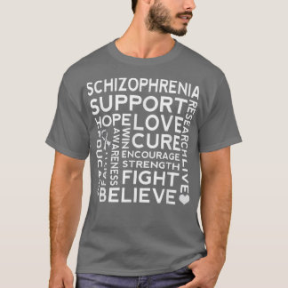 Ribbon för medvetenhet om Schizophrenia T Shirt