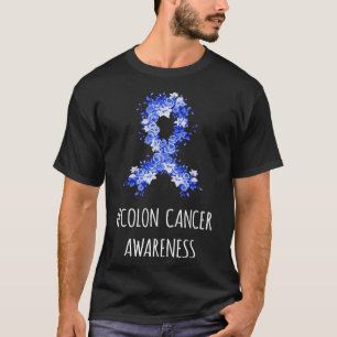 Ribbon-gåvor för ökad medvetenhet om Colon Cancer T Shirt