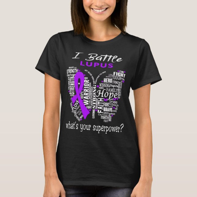 Ribbon-gåvor från Lupus Awareness Month T Shirt (Framsida)