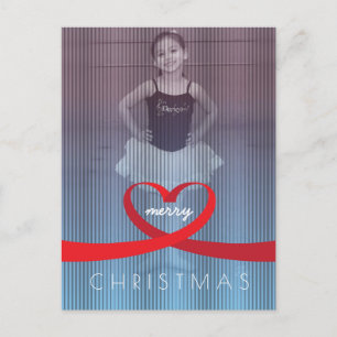 Ribbon Heart Helg Vykort